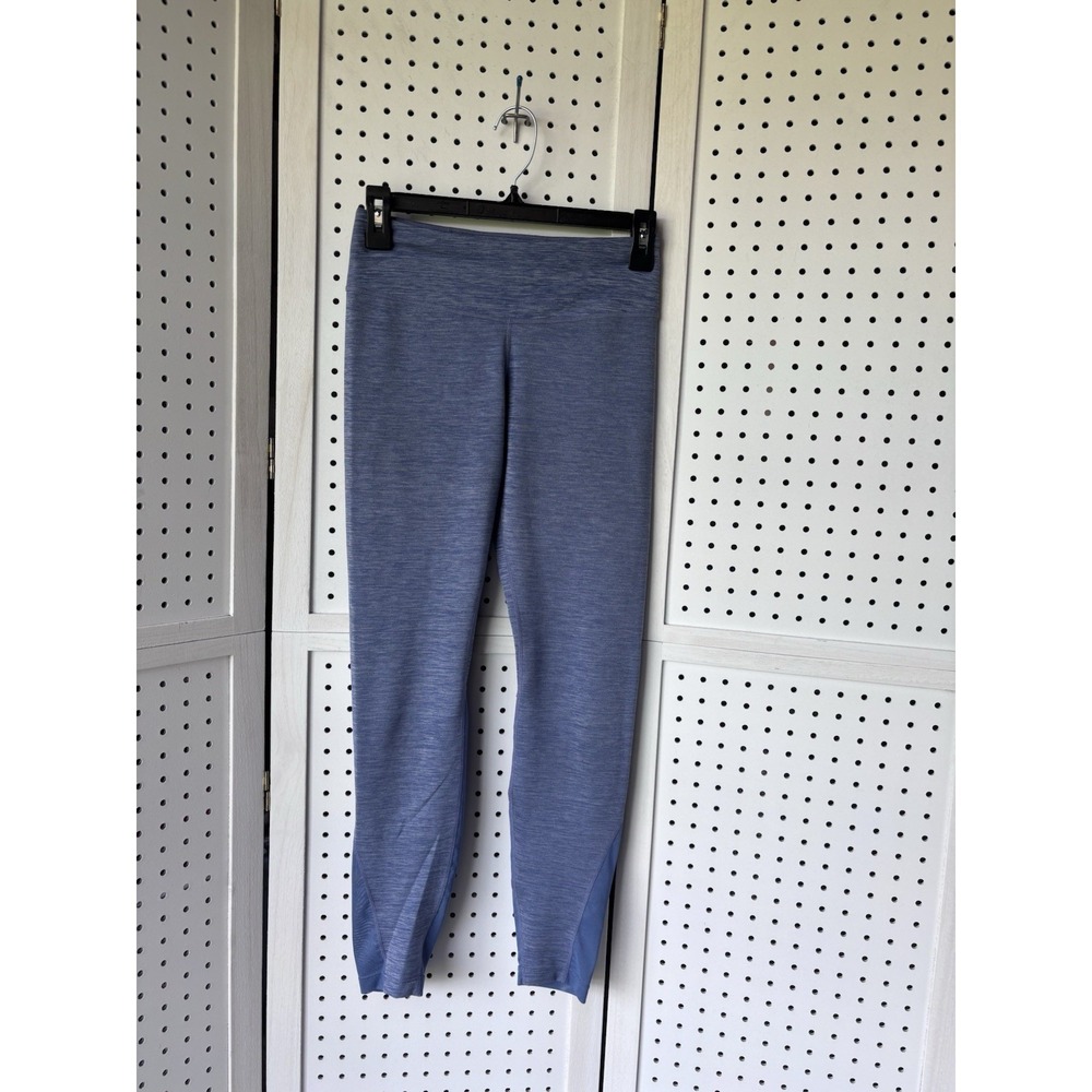 Nike Dri Fit Women's Small Leggings Blue Running Active Mesh Panels